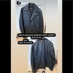Men’s mackage magnus moto jacket